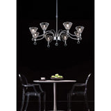 Neptune 65cm Round 8 Light Chandelier - Polished Chrome