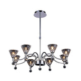 Neptune 65cm Round 8 Light Chandelier - Polished Chrome