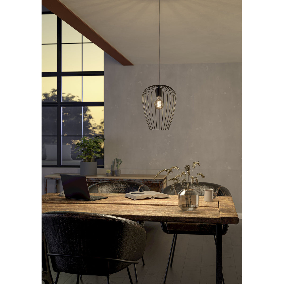 Newtown Pendant Light 27.5cm - Black