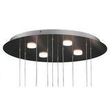 Nido 5 Light LED Cluster Pendant Light 50W 3000K - Polished Chrome