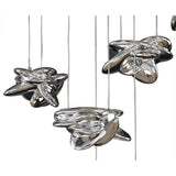 Nido 5 Light LED Cluster Pendant Light 50W 3000K - Polished Chrome