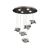 Nido 5 Light LED Cluster Pendant Light 50W 3000K - Polished Chrome