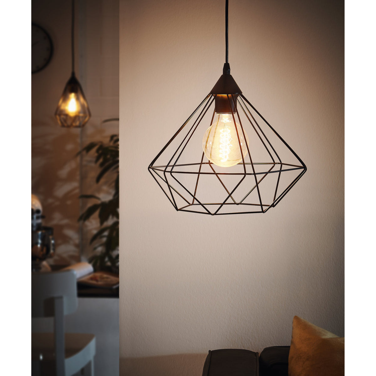 Nilbine Pendant Light 32.5cm - Matt Black
