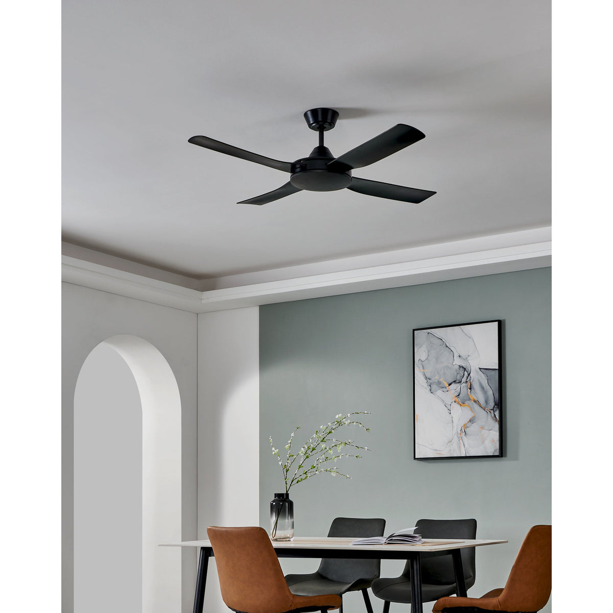 Nilmelle Ceiling Fan - Matt Black