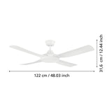 Nilmelle Ceiling Fan - Matt White