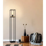 Ninarne Floor Lamp - Black & Brown