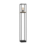 Ninarne Floor Lamp - Black & Brown