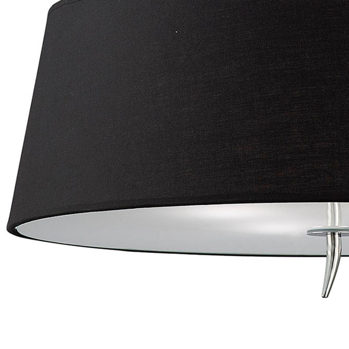 Ninette 4 Light Flush Ceiling Light - Black Shade