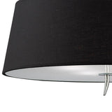 Ninette 4 Light Flush Ceiling Light - Black Shade