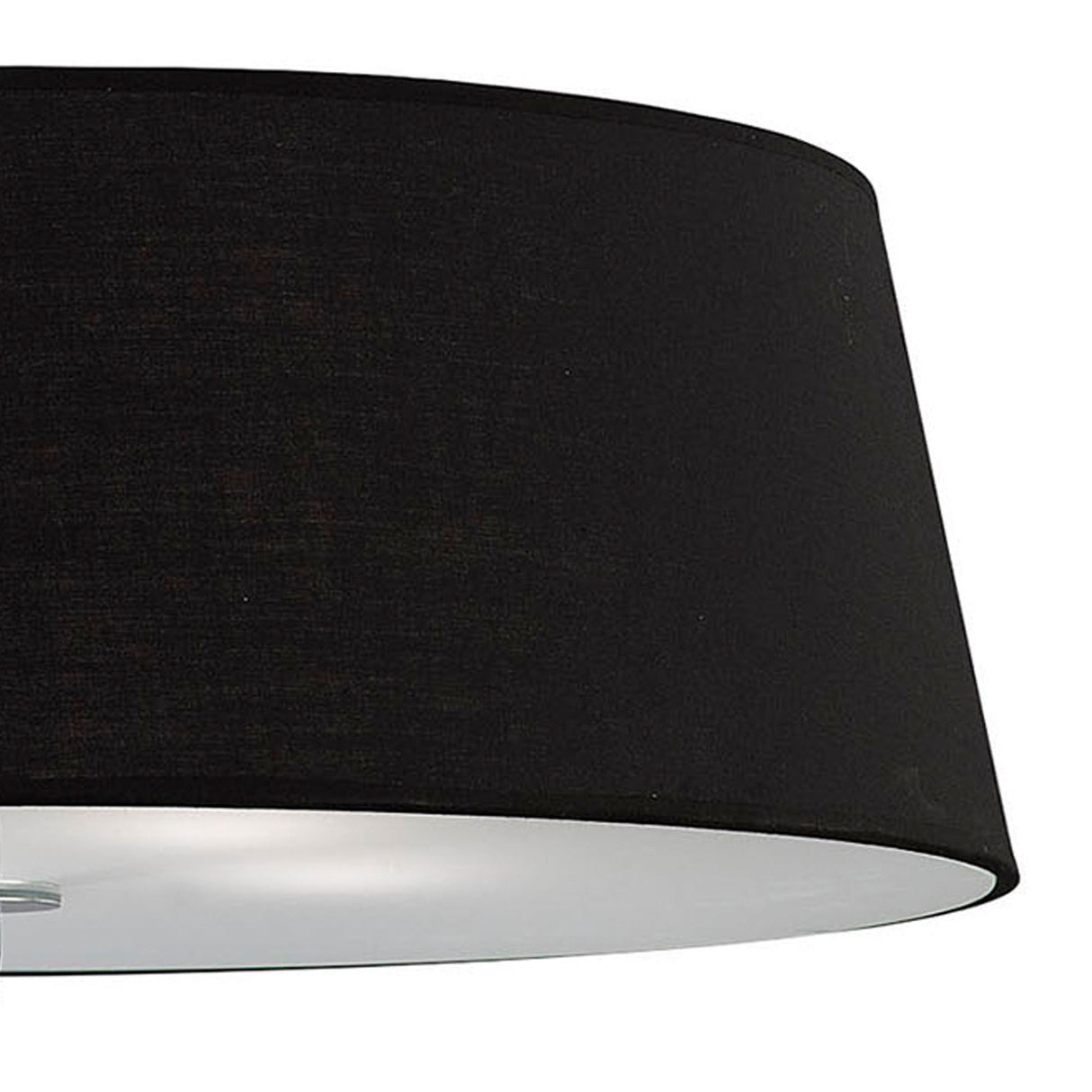 Ninette 4 Light Flush Ceiling Light - Black Shade