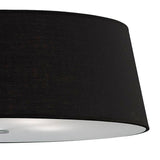 Ninette 4 Light Flush Ceiling Light - Black Shade
