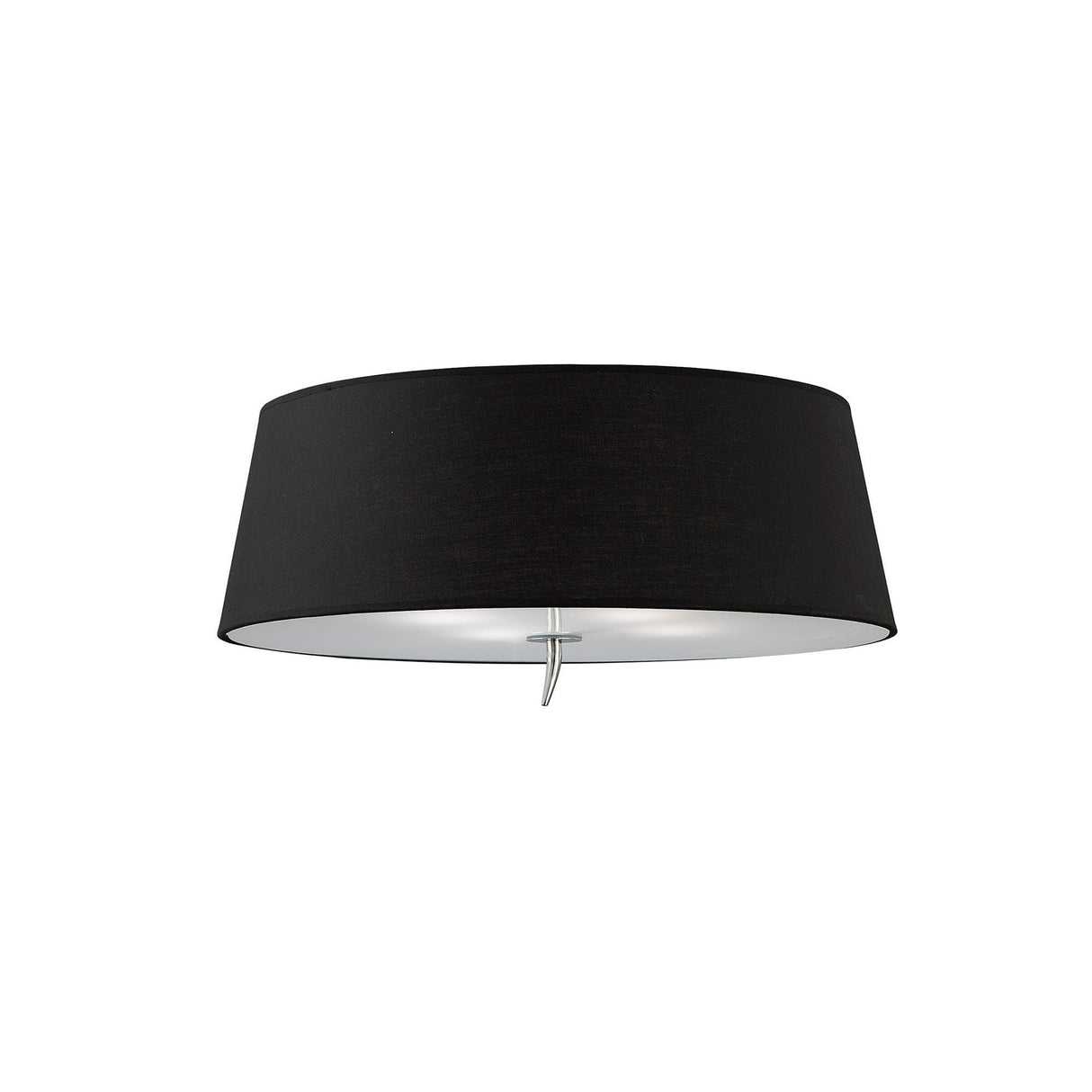 Ninette 4 Light Flush Ceiling Light - Black Shade