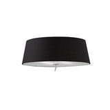 Ninette 4 Light Flush Ceiling Light - Black Shade