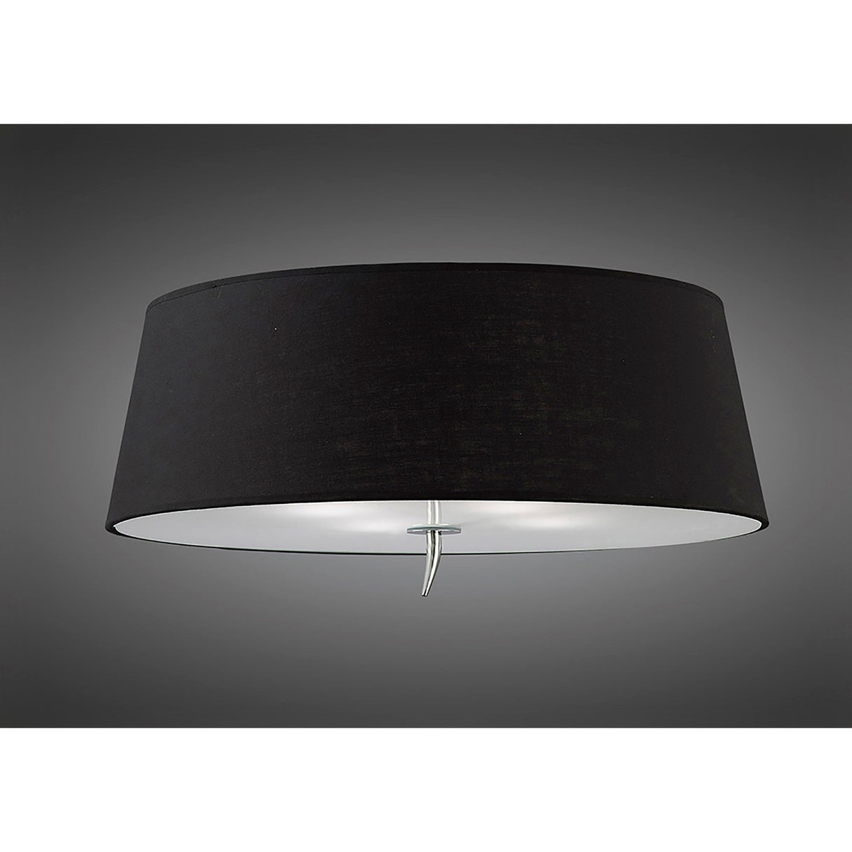 Ninette 4 Light Flush Ceiling Light - Black Shade