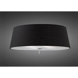 Ninette 4 Light Flush Ceiling Light - Black Shade