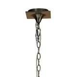 Ninette 80cm 3 Arm 6 Light Chandelier - Brass With Black Shades