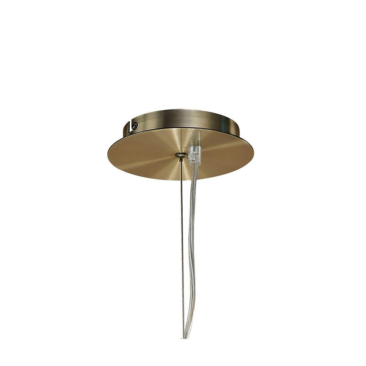 Ninette 4 Light Pendant Light – Antique Brass With White Shades