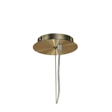 Ninette 4 Light Pendant Light – Antique Brass With White Shades