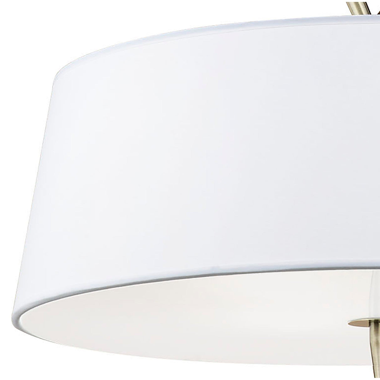 Ninette 4 Light Pendant Light – Antique Brass With White Shades