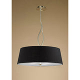 Ninette 4 Light Pendant Light – Brass With Black Shades