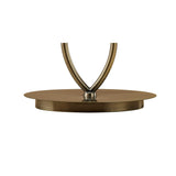 Ninette Large 2 Light Table Lamp - Antique Brass With Black Shade