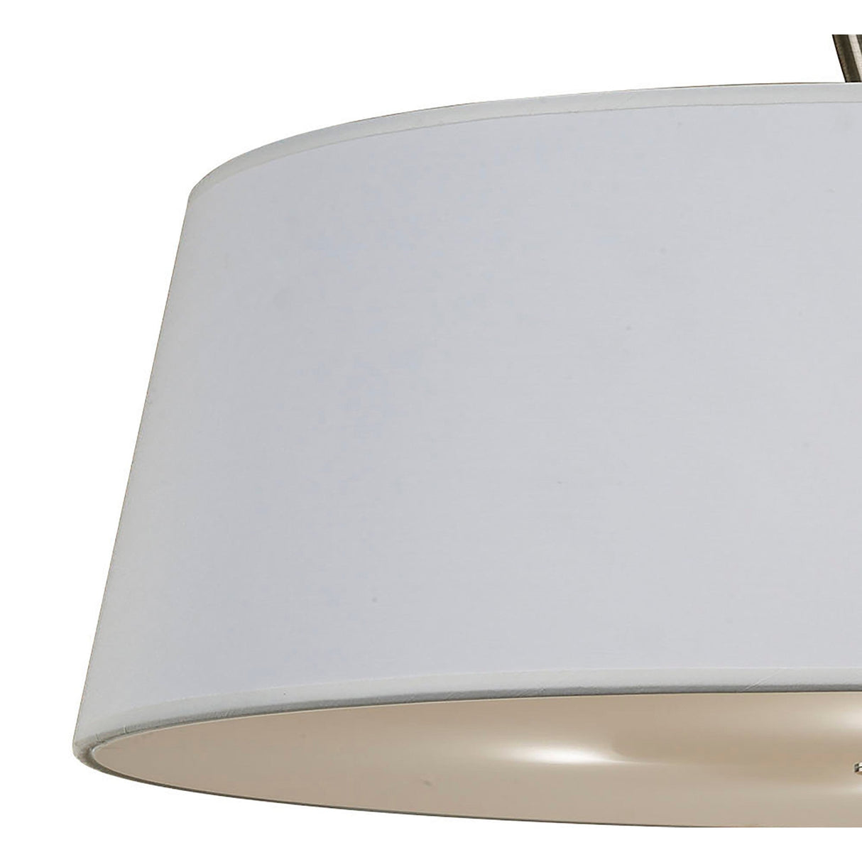 Ninette 4 Light Semi-Flush Ceiling Light - Ivory White