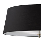 Ninette 4 Light Flush Ceiling Light - Black