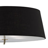 Ninette 4 Light Flush Ceiling Light - Black