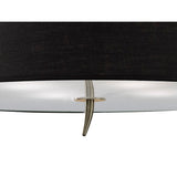 Ninette 4 Light Flush Ceiling Light - Black