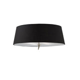 Ninette 4 Light Flush Ceiling Light - Black