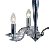 Niobe 53cm 3 Light Crystal Chandelier - Polished Chrome