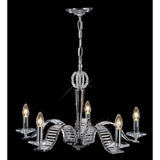 Niobe 72cm 5 Light Crystal Chandelier - Polished Chrome