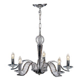 Niobe 72cm 5 Light Crystal Chandelier - Polished Chrome