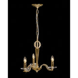 Niobe 53cm 3 Light Crystal Chandelier - French Gold