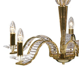 Niobe 72cm 5 Light Crystal Chandelier - French Gold