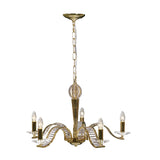 Niobe 72cm 5 Light Crystal Chandelier - French Gold