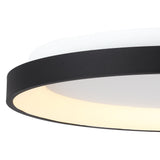 Niseko Ring LED Flush Ceiling Light 3000K 78W - Black