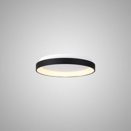 Niseko Ring LED Flush Ceiling Light 3000K 58W - Black