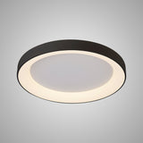 Niseko Ring LED Flush Ceiling Light 3000K 48W - Black