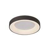 Niseko Ring LED Flush Ceiling Light 3000K 30W - Black