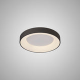 Niseko Ring LED Flush Ceiling Light 3000K 30W - Black