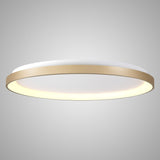 Niseko Ring LED Flush Ceiling Light 3000K 78W - Gold