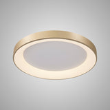 Niseko Ring LED Flush Ceiling Light 3000K 48W - Gold