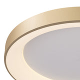 Niseko Ring LED Flush Ceiling Light 3000K 30W - Gold