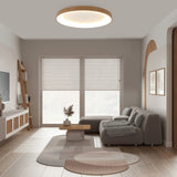 Niseko Ring LED Flush Ceiling Light 3000K 78W - Light Brown