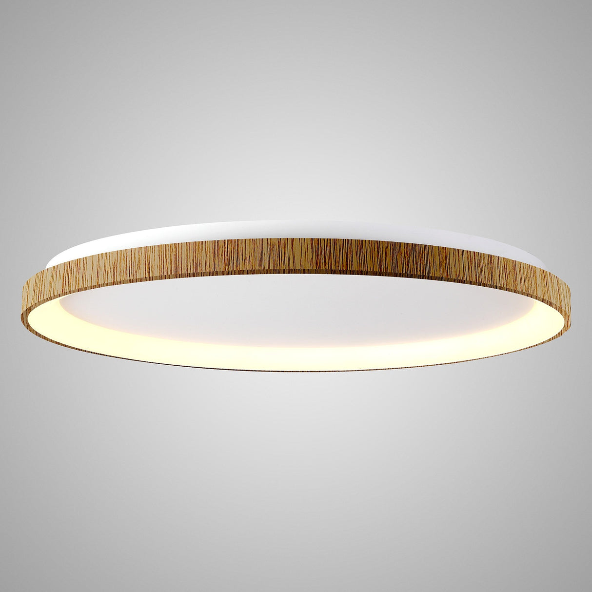 Niseko Ring LED Flush Ceiling Light 3000K 78W - Light Brown