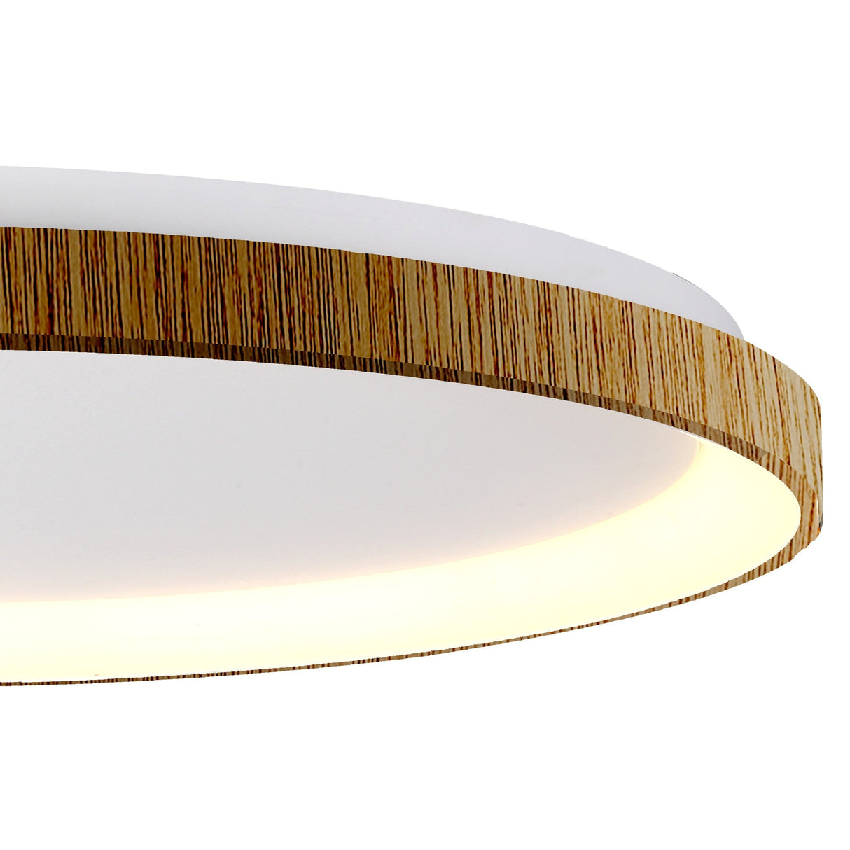 Niseko Ring LED Flush Ceiling Light 3000K 58W - Light Brown