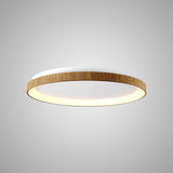 Niseko Ring LED Flush Ceiling Light 3000K 58W - Light Brown