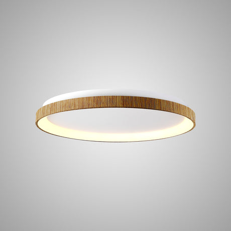 Niseko Ring LED Flush Ceiling Light 3000K 58W - Light Brown