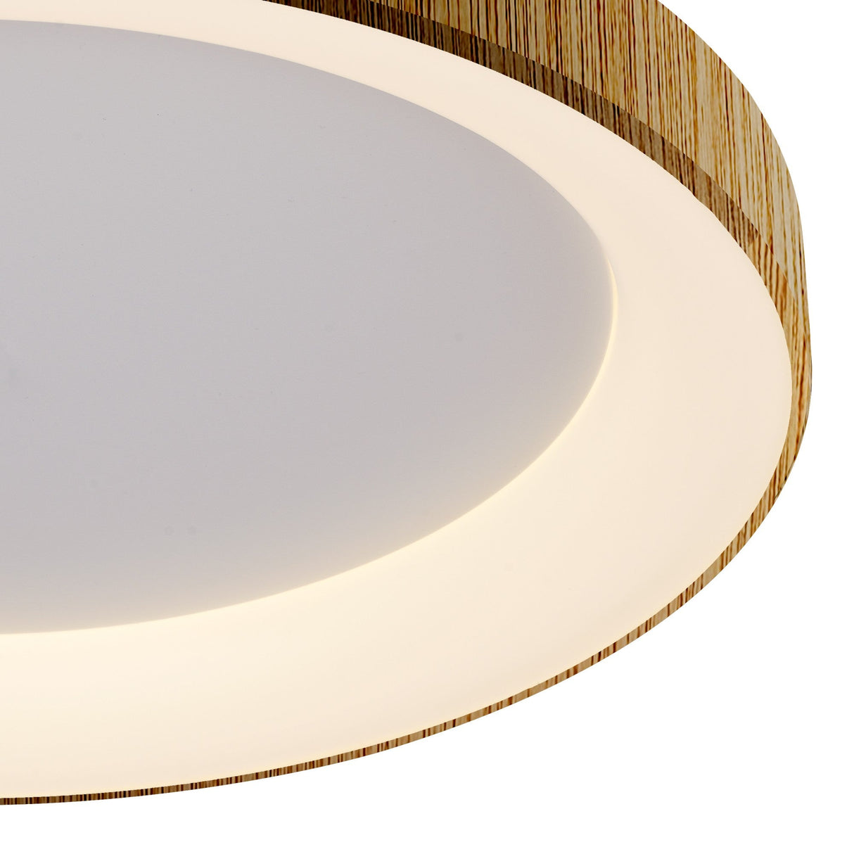Niseko Ring LED Flush Ceiling Light 3000K 30W - Light Brown
